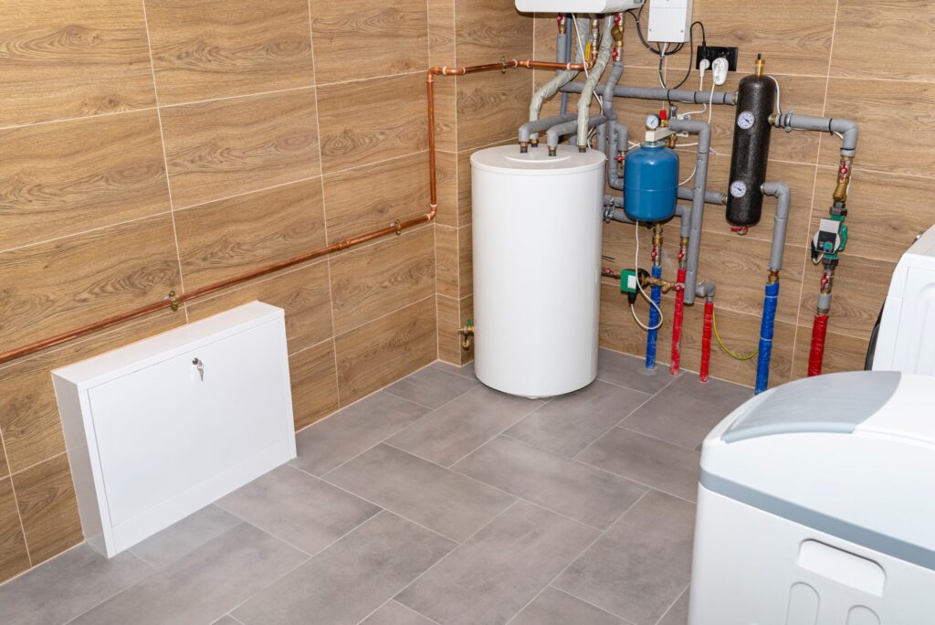 Residential water heater and plumbing system installed in Palm Springs